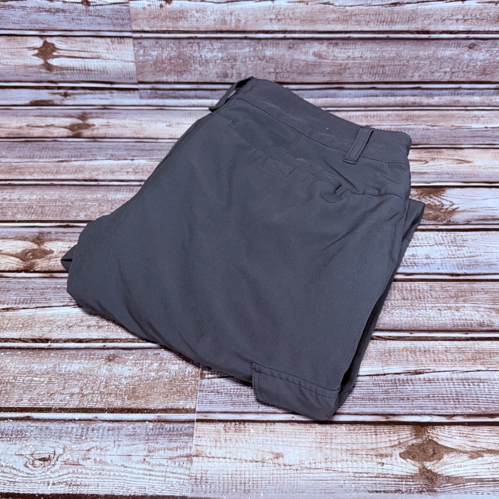 Eddie Bauer Polar Fleece Lined‎ Cargo Pants Womens 6 Gray Outdoor Hiking Leg